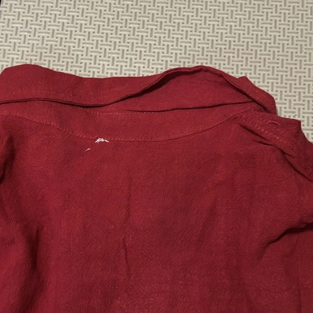 Hayden Long Sleeve Button up Cotton / Linen Shirt split opening back & pocket XL - Picture 4 of 4
